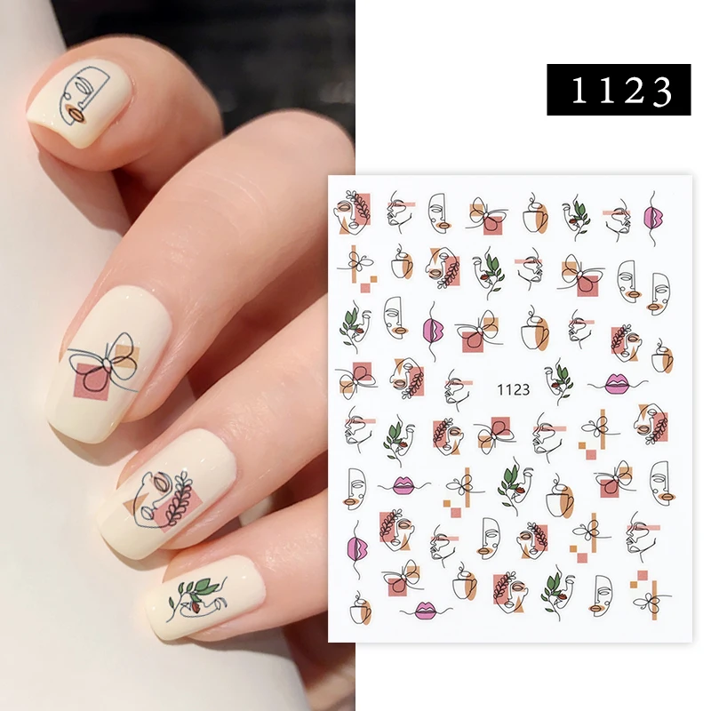 Geometric Nail Stickers Fashion Nail Art Decor Stickers for Nails Abstract Line Nails Decals Manicure Sticker for Chirstmas Gift
Geometric Nail Stickers Fashion Nail Art Decor Stickers for Nails Abstract Line Nails Decals Manicure Sticker for Chirstmas Gift