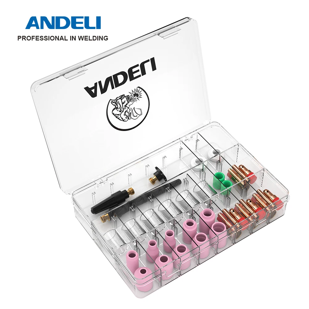 49PCS Welding Torch Stubby Gas Lens For WP-17/18/26 TIG 10 Pyrex Glass Cup Kit Durable Practical Welding Accessories Easy Use
49PCS Welding Torch Stubby Gas Lens For WP-17/18/26 TIG 10 Pyrex Glass Cup Kit Durable Practical Welding Accessories Easy Use