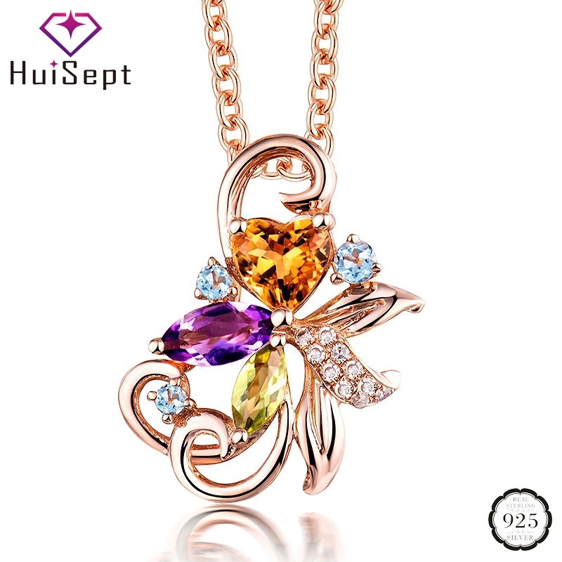 HuiSept Women Necklace 925 Silver Jewelry with Topaz Gemstone Flower Shape Pendant Accessories for Wedding Party Promise Gift
HuiSept Women Necklace 925 Silver Jewelry with Topaz Gemstone Flower Shape Pendant Accessories for Wedding Party Promise Gift