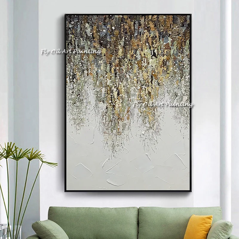 Golden 100% Handmade Oil Painting On Canvas White Grey Original Art On Canvas Large Size Wall Art Grey Painting As A Gift
Golden 100% Handmade Oil Painting On Canvas White Grey Original Art On Canvas Large Size Wall Art Grey Painting As A Gift