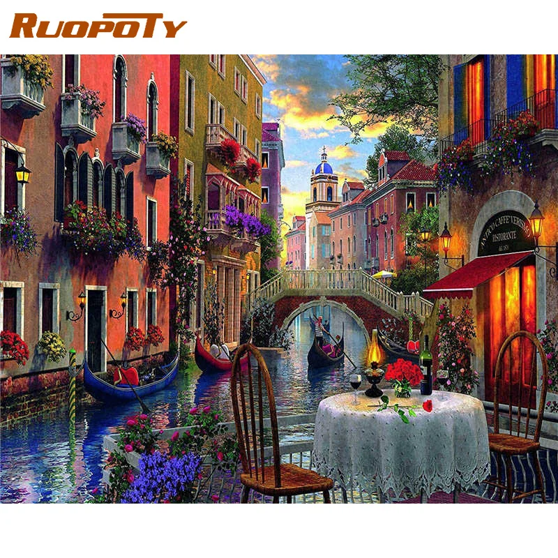 RUOPOTY Frame DIY Oil Painting By Numbers Water City Venice Landscape Paint By Numbers For Adults Coloring By Numbers For Home
RUOPOTY Frame DIY Oil Painting By Numbers Water City Venice Landscape Paint By Numbers For Adults Coloring By Numbers For Home