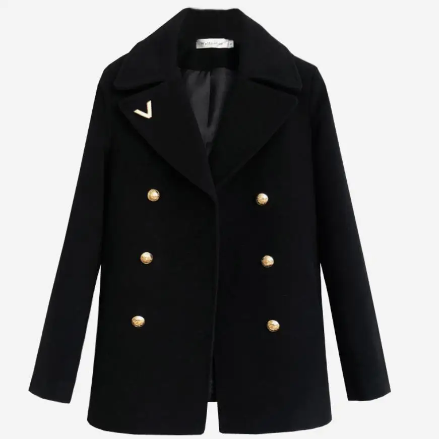 autumn winter fashion double breasted woolen blazer women notched collar loose wool blends coat
autumn winter fashion double breasted woolen blazer women notched collar loose wool blends coat