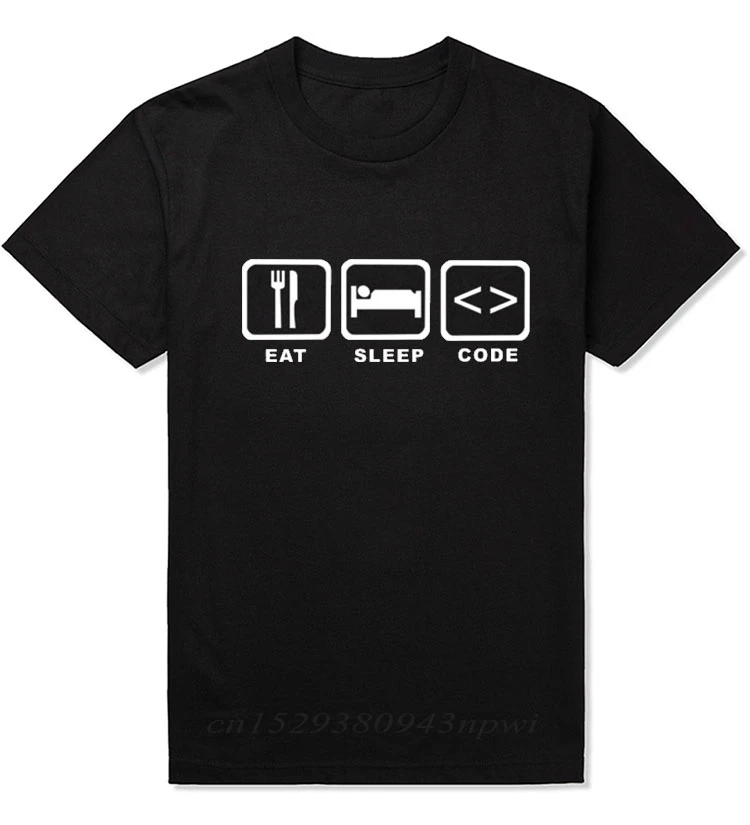 New Summer Style Eat Sleep Code Programming JAVA HTML Comedy T-shirt Funny Programmers T Shirt Men Short Sleeve Top Tees
New Summer Style Eat Sleep Code Programming JAVA HTML Comedy T-shirt Funny Programmers T Shirt Men Short Sleeve Top Tees