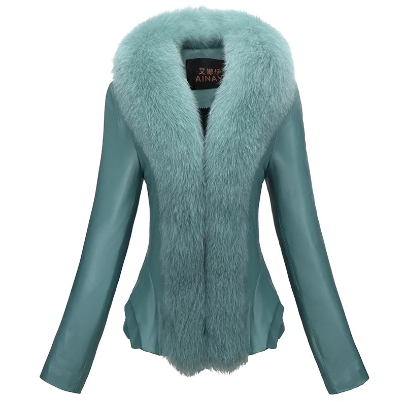 Sheepskin Coat Female Fox Fur Collar Down Jacket Winter Coat Women Real Leather Jacket Warm Parka Women Clothes 2020 MY
Sheepskin Coat Female Fox Fur Collar Down Jacket Winter Coat Women Real Leather Jacket Warm Parka Women Clothes 2020 MY