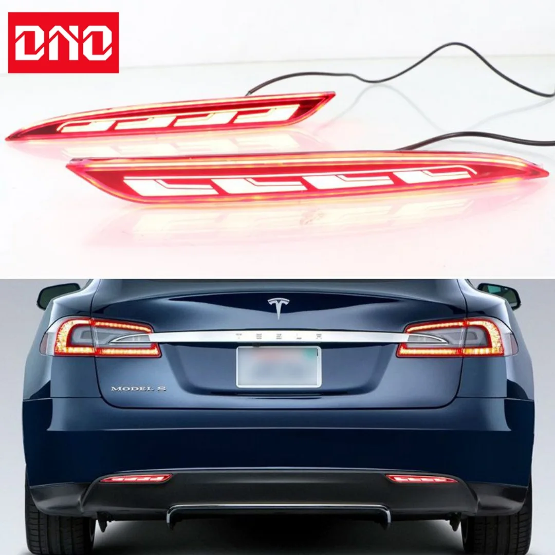 LED Rear Fog Lamp For Tesla Model S 2012 2013 2014 - 2019 2020 2021 12V Car Bumper Light Brake Light Reflector 3-in-1 Functions
LED Rear Fog Lamp For Tesla Model S 2012 2013 2014 - 2019 2020 2021 12V Car Bumper Light Brake Light Reflector 3-in-1 Functions