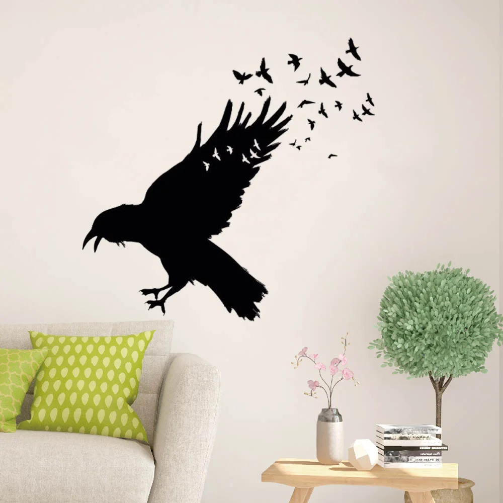 Vinyl Wall Decal Black Raven Flock Of Birds Wall Sticker Gothic Style Home Decor Birds Animal Vinyl Wall Sticker Decor
Vinyl Wall Decal Black Raven Flock Of Birds Wall Sticker Gothic Style Home Decor Birds Animal Vinyl Wall Sticker Decor