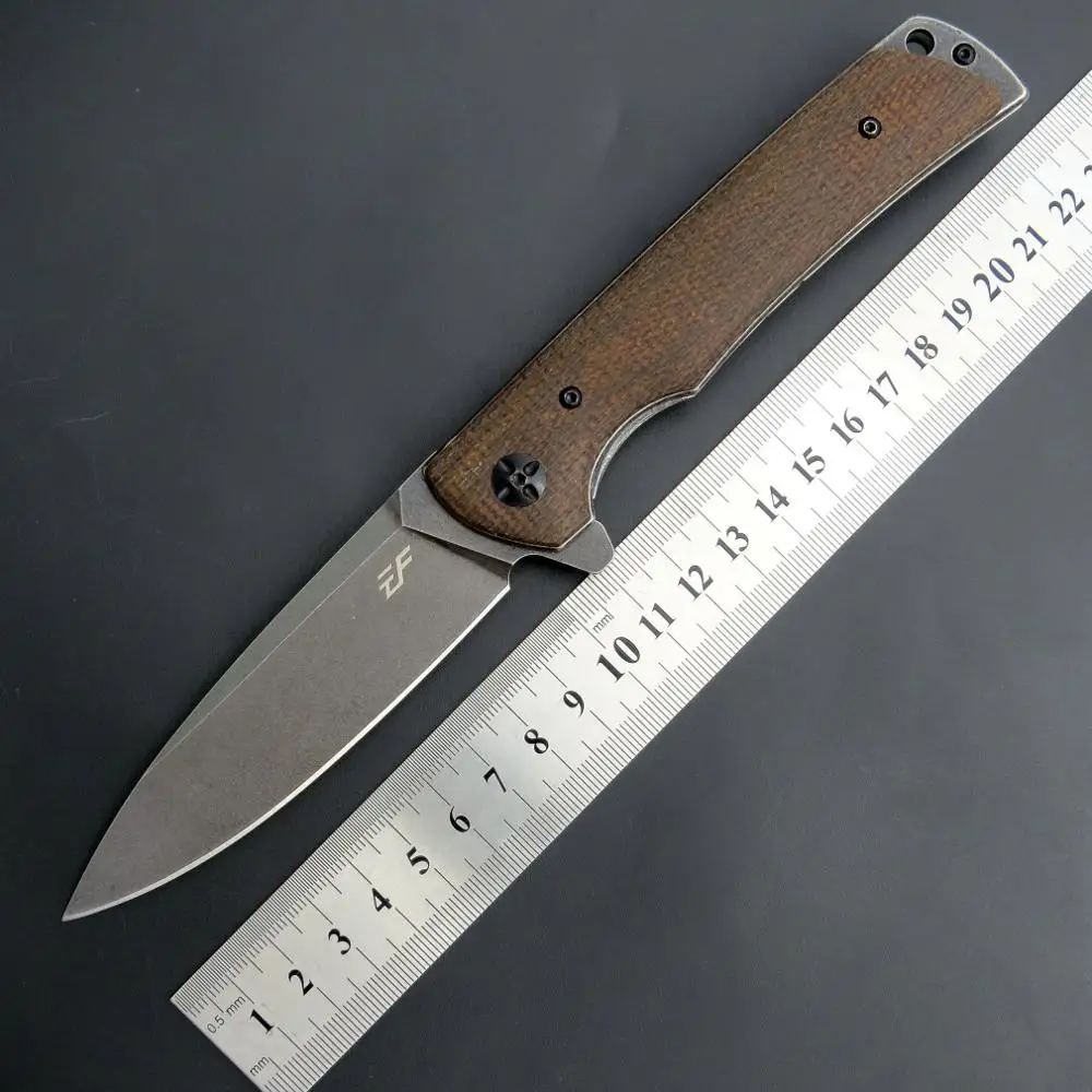 Eafengrow EF962 Folding Knife D2 Steel Blade + Micarta Handle Knife Survival Camping Knife Outdoor EDC Tool
Eafengrow EF962 Folding Knife D2 Steel Blade + Micarta Handle Knife Survival Camping Knife Outdoor EDC Tool