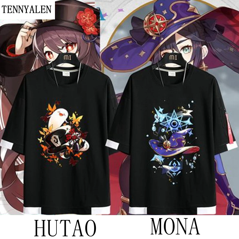 New game Genshin Impact anime T-shirt HUTAO MONA two-dimensional surrounding men and women loose trend short-sleeved clothing
New game Genshin Impact anime T-shirt HUTAO MONA two-dimensional surrounding men and women loose trend short-sleeved clothing