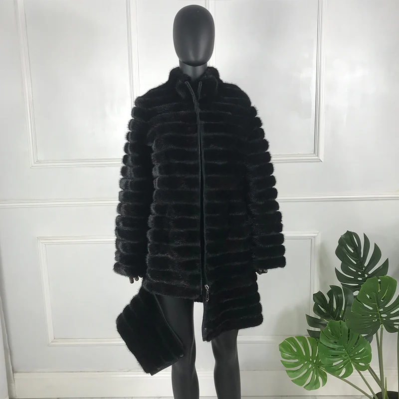Mink Fur Coat Women Real Leather Sheepskin Coats Winter Genuine Mink Fur Jackets Fashion Casual Black Outerwear
Mink Fur Coat Women Real Leather Sheepskin Coats Winter Genuine Mink Fur Jackets Fashion Casual Black Outerwear