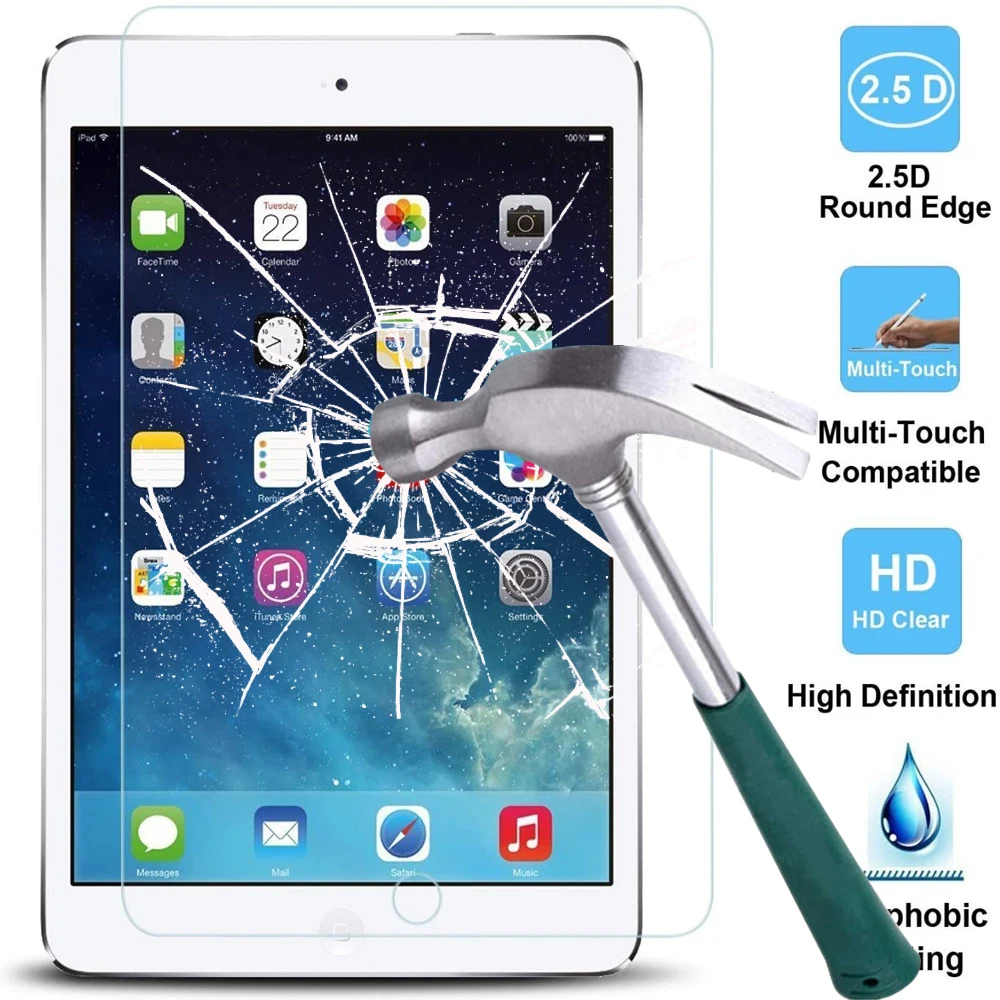 9H Tempered Glass Screen Protector For Ipad Mini 2 3 4 5 Air 1 2 2017 2018 9.7 Pro 11 10.5 10.2 2019 Bubble Free Protection Film
9H Tempered Glass Screen Protector For Ipad Mini 2 3 4 5 Air 1 2 2017 2018 9.7 Pro 11 10.5 10.2 2019 Bubble Free Protection Film