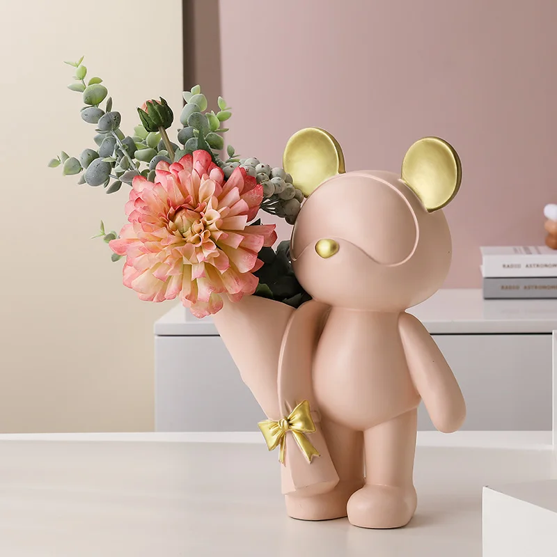 Home Decor Artificial Flowers Living Room Desktop Ornaments Office Decoration Bear Statue Vase Mother's Day Ornament Resin Gift
Home Decor Artificial Flowers Living Room Desktop Ornaments Office Decoration Bear Statue Vase Mother's Day Ornament Resin Gift