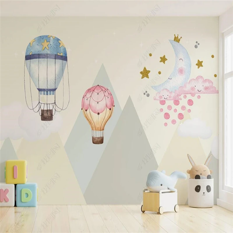 Custom Hand-painted Children's Room Hot Air Balloon Geometric Mountain 3D Wall Paper Kids Bedroom Mural Self-adhesive Wallpaper
Custom Hand-painted Children's Room Hot Air Balloon Geometric Mountain 3D Wall Paper Kids Bedroom Mural Self-adhesive Wallpaper