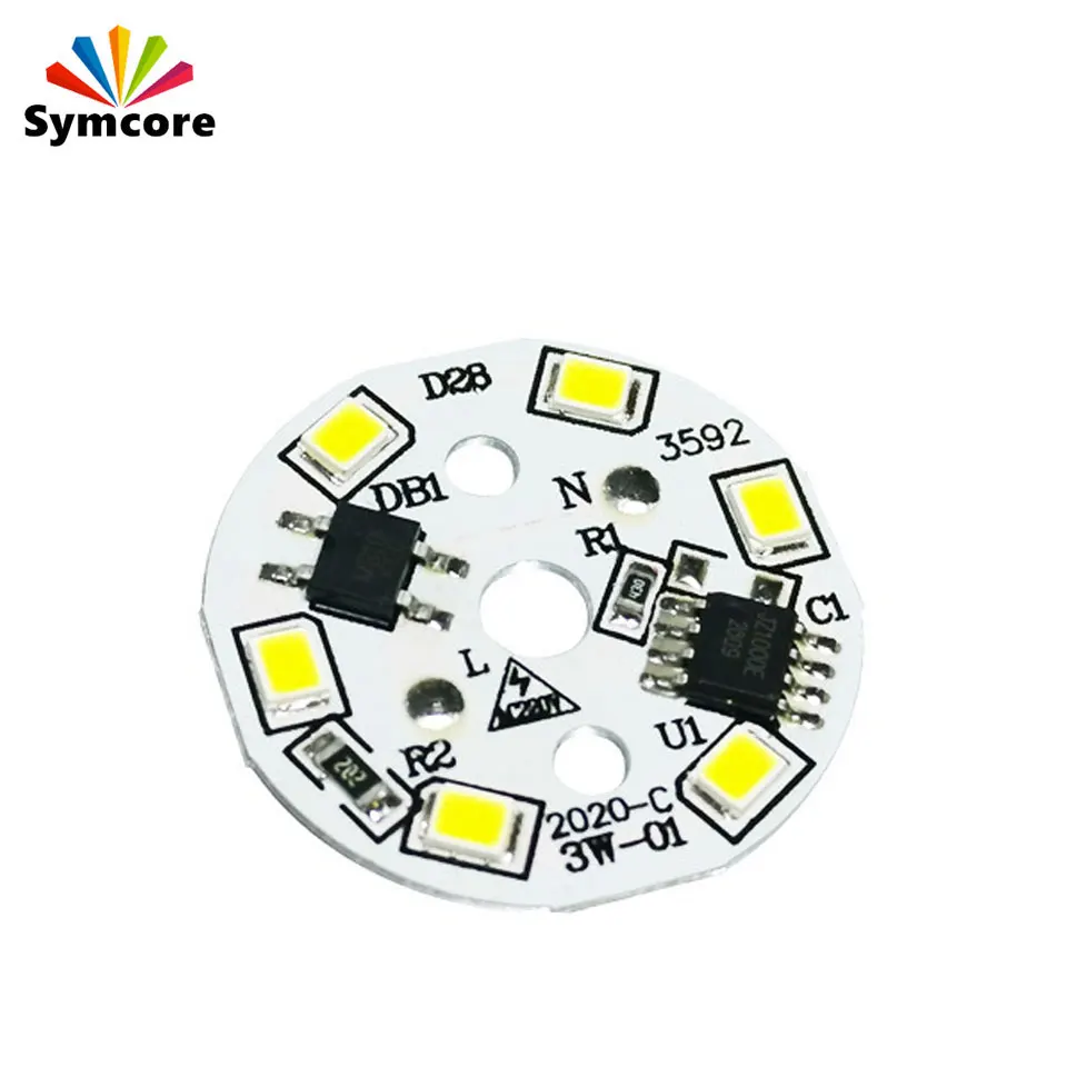 DOB LED Lamp Chip 3W 28mm Input AC 220V Smart IC Driver Fit For DIY LED Downlights Spotlights LED Bulb
DOB LED Lamp Chip 3W 28mm Input AC 220V Smart IC Driver Fit For DIY LED Downlights Spotlights LED Bulb