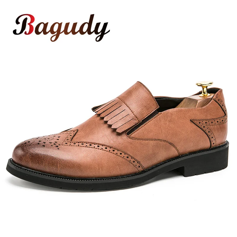 Men Dress Flats Shoes Retro Brogue Leather Oxfords Formal Shoes Wedding Party Fashion Man Moccasins Classic Busines Formal Shoes
Men Dress Flats Shoes Retro Brogue Leather Oxfords Formal Shoes Wedding Party Fashion Man Moccasins Classic Busines Formal Shoes
