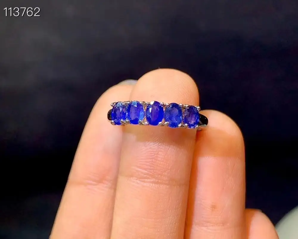 Natural sapphire ring beautiful color 925 pure silver 5 jewels new jewelry for women
Natural sapphire ring beautiful color 925 pure silver 5 jewels new jewelry for women