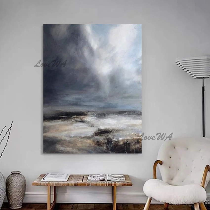 Dark Color Abstract Oil Painting Living Room Artwork Canvas Wall Decor Art For Hotel Framless Dropshipping Home Decoration
Dark Color Abstract Oil Painting Living Room Artwork Canvas Wall Decor Art For Hotel Framless Dropshipping Home Decoration