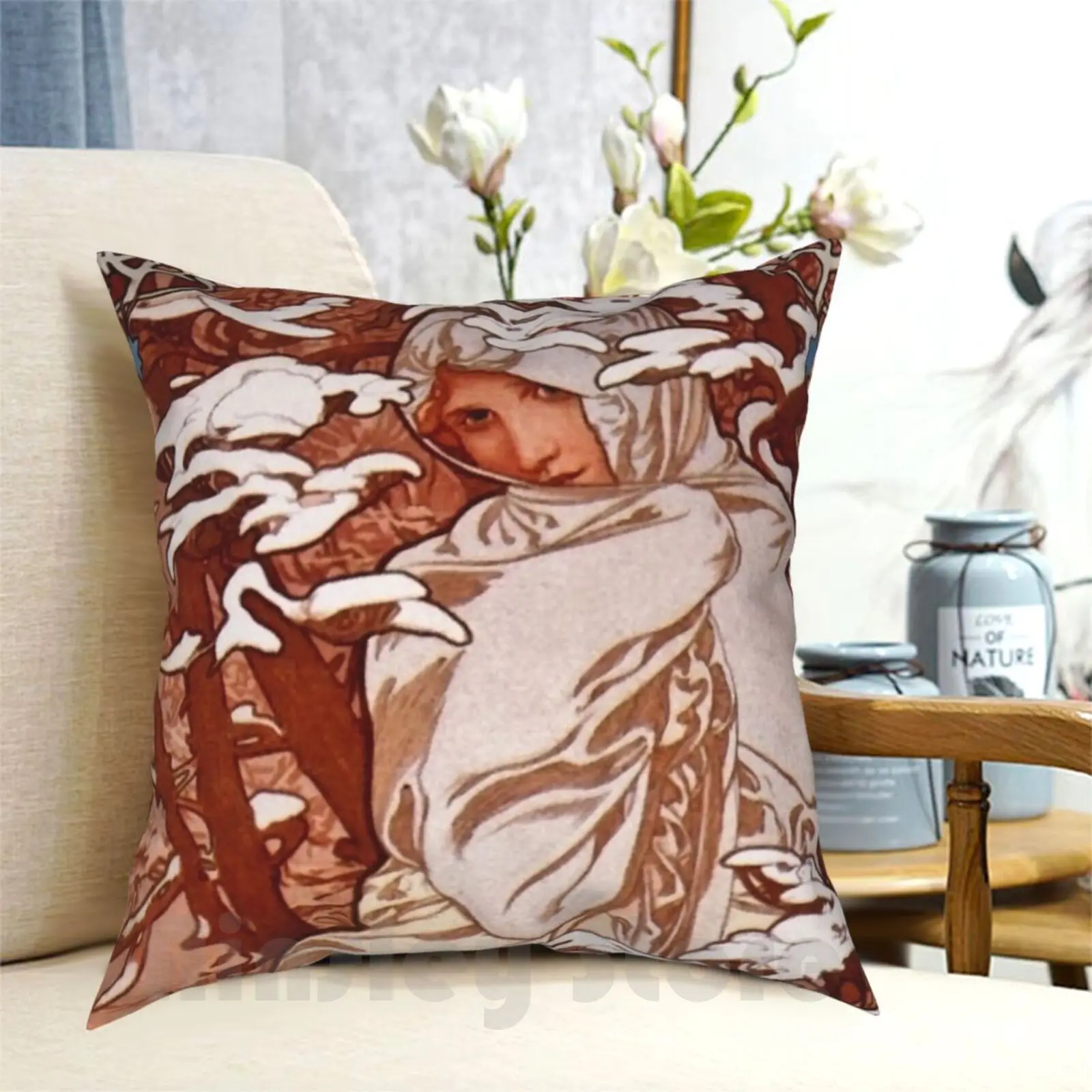 Vintage Alphonse Mucha-Winter 1897 Art Nouveau Pillow Case Printed Home Soft DIY Pillow cover Vintage Alphonse Mucha
Vintage Alphonse Mucha-Winter 1897 Art Nouveau Pillow Case Printed Home Soft DIY Pillow cover Vintage Alphonse Mucha