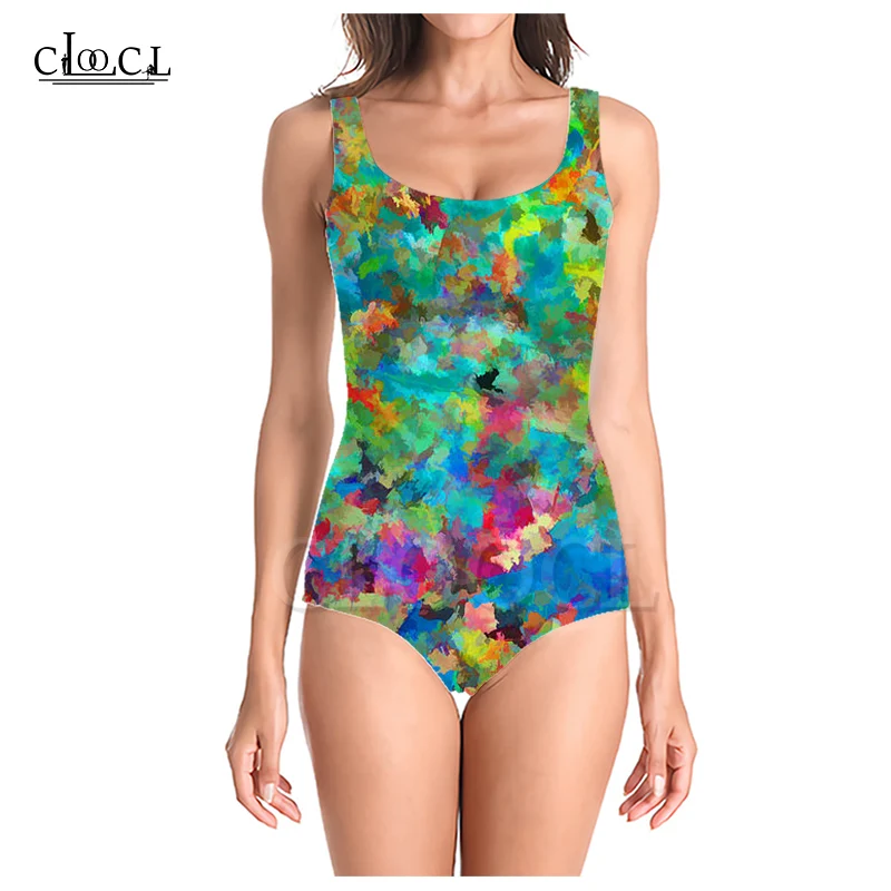CLOOCL Colorful Paint Splatter 3D Print Girls One-piece Swimsuit Bathing Suit Sleeveless Slim Sexy Women's Swimwear
CLOOCL Colorful Paint Splatter 3D Print Girls One-piece Swimsuit Bathing Suit Sleeveless Slim Sexy Women's Swimwear