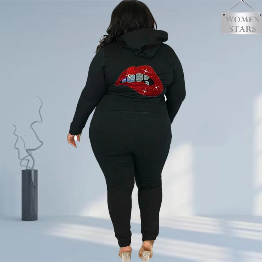 Plus Size Sets Sweatsuits Women's Clothing Winter Clothes Sweatpants Sets Tracksuit Lip Two Piece Outfits Wholesale Dropshipping
Plus Size Sets Sweatsuits Women's Clothing Winter Clothes Sweatpants Sets Tracksuit Lip Two Piece Outfits Wholesale Dropshipping