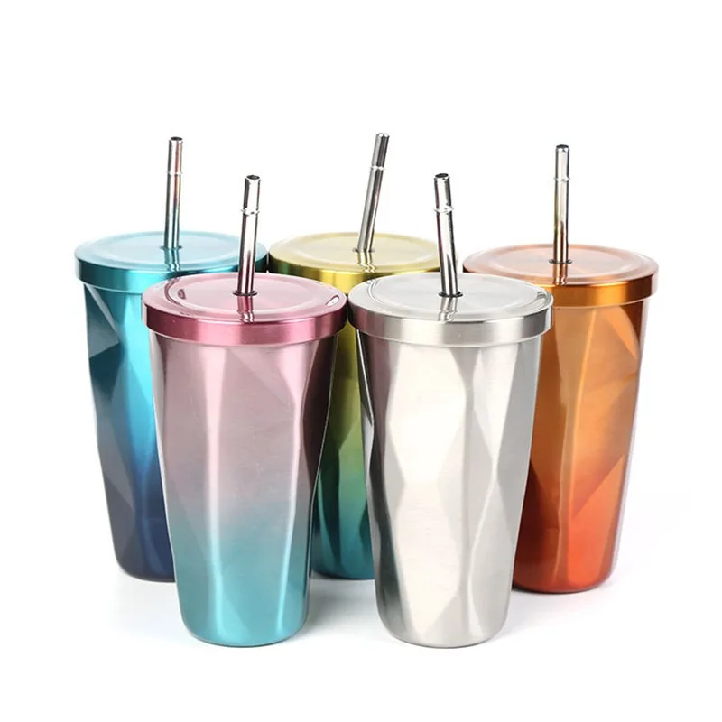 480Ml Water Bottle with Straws Lid Double Wall 304 Stainless Steel Coffee Mug Drinking Cup Juice Tumbler Bar Outdoor Drinkware
480Ml Water Bottle with Straws Lid Double Wall 304 Stainless Steel Coffee Mug Drinking Cup Juice Tumbler Bar Outdoor Drinkware