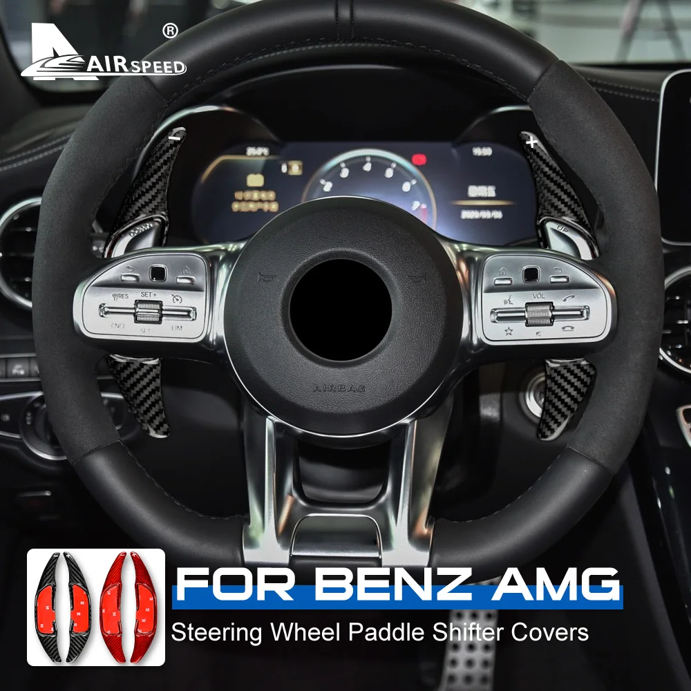 Carbon Fiber Car Steering Wheel Shifter Paddle for Mercedes Benz AMG C63 W205 E63 W213 C43 A45 G63 S63 GLA45 GLS63 Accessories
Carbon Fiber Car Steering Wheel Shifter Paddle for Mercedes Benz AMG C63 W205 E63 W213 C43 A45 G63 S63 GLA45 GLS63 Accessories