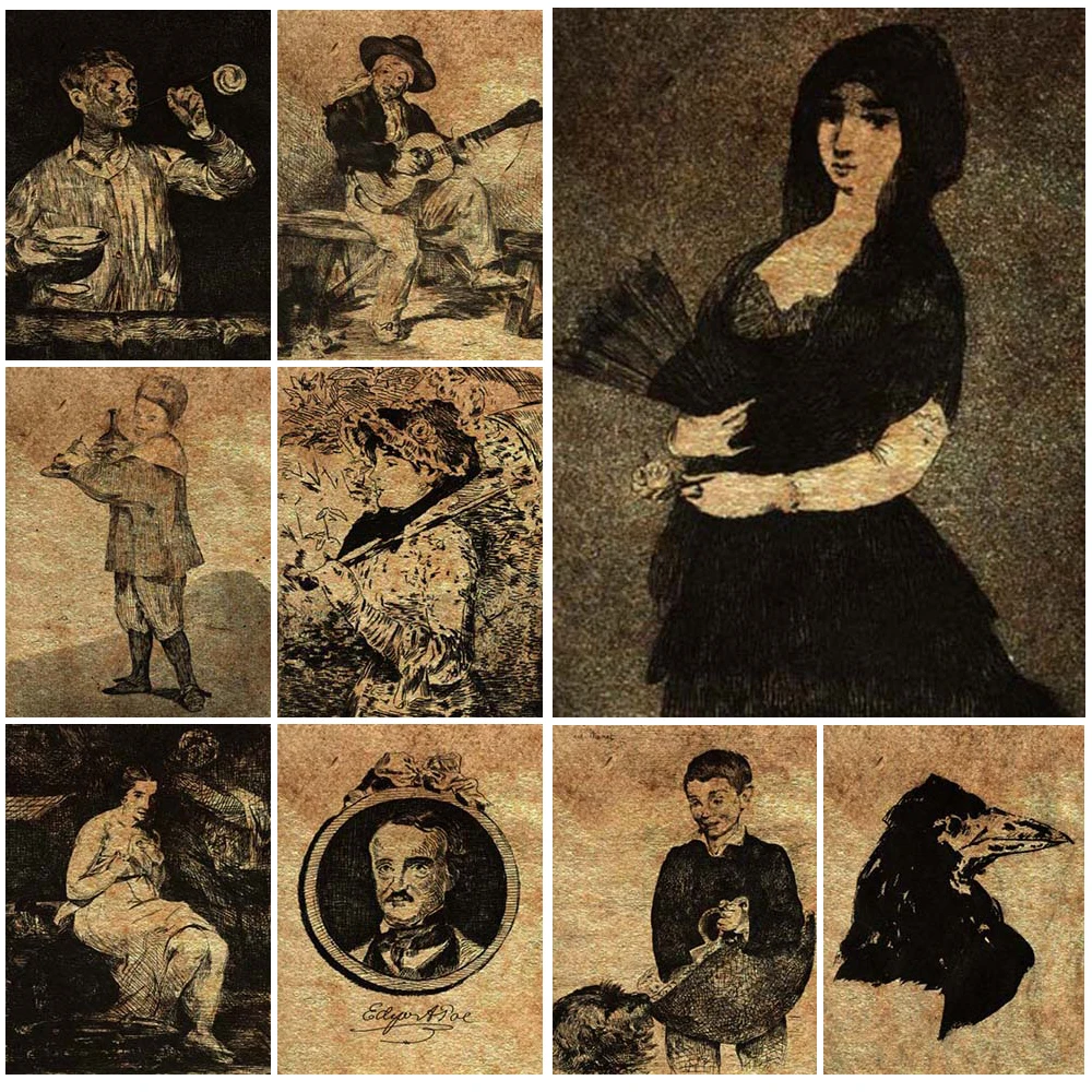 Vintage Girl Boy Portrait Poster Wall Art Canvas Painting Wall Pictures For Living Room Posters Prints Home Decor Unframed
Vintage Girl Boy Portrait Poster Wall Art Canvas Painting Wall Pictures For Living Room Posters Prints Home Decor Unframed