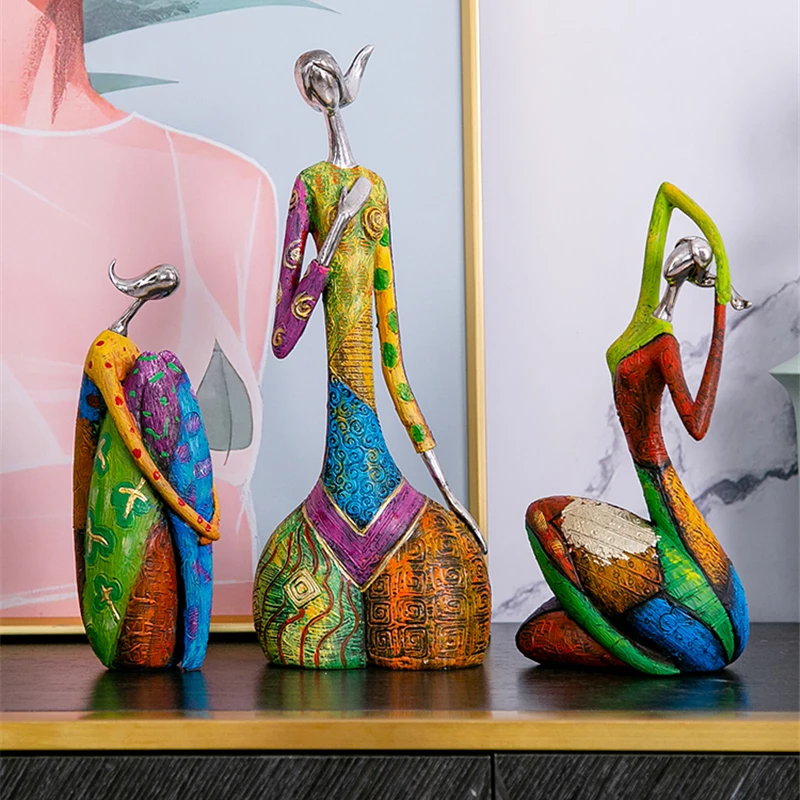 Home Decoration Abstract Art Figure Resin Ornaments Model Room Livingroom Entrance Wine Cabinet Creative Home Crafts Soft Decor
Home Decoration Abstract Art Figure Resin Ornaments Model Room Livingroom Entrance Wine Cabinet Creative Home Crafts Soft Decor