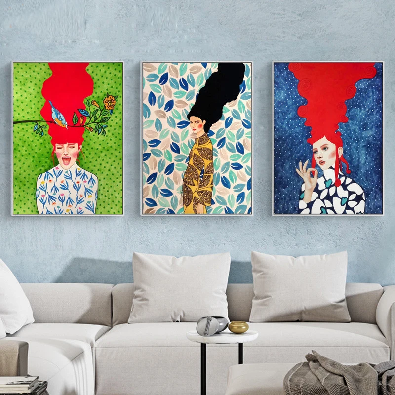 Abstract Flowers Girl Hair Wall Art Canvas Painting Bird Nordic Poster Art Prints Wall Pictures For Living Room Vintage Unframed
Abstract Flowers Girl Hair Wall Art Canvas Painting Bird Nordic Poster Art Prints Wall Pictures For Living Room Vintage Unframed
