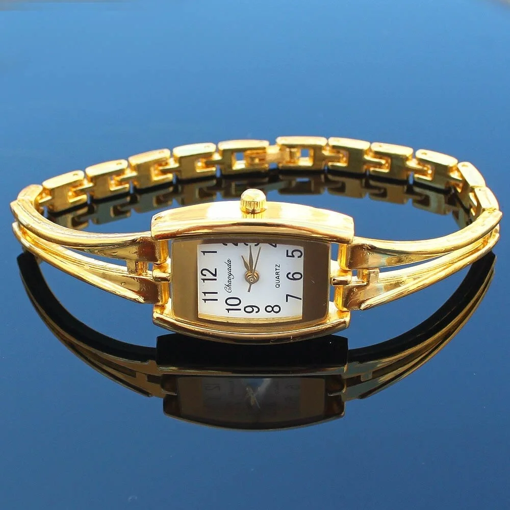 Fashion Crystal Silver Gold Lady Women Girl Stainless Steel Strap Quartz Analog Dress Wristwatch
Fashion Crystal Silver Gold Lady Women Girl Stainless Steel Strap Quartz Analog Dress Wristwatch