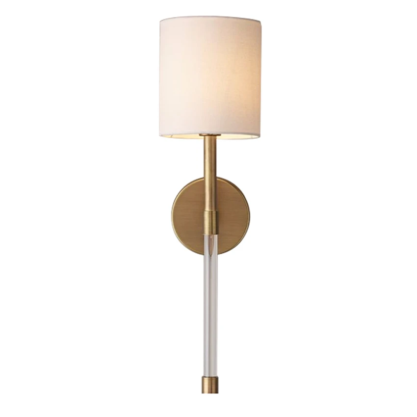 American country loft fabric wall lamps bedroom bedside retro copper living room aisle balcony wall sconces lights E14 fixtures
American country loft fabric wall lamps bedroom bedside retro copper living room aisle balcony wall sconces lights E14 fixtures