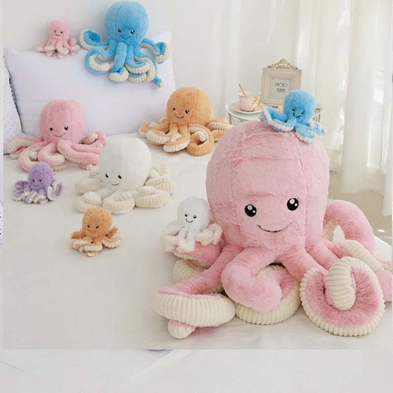 Новая игрушка, милый мультяшный осьминог, плюшевая игрушка, подушка, мягкая кукла, детская игрушка, рождественский подарок b26
Новая игрушка, милый мультяшный осьминог, плюшевая игрушка, подушка, мягкая кукла, детская игрушка, рождественский подарок b26