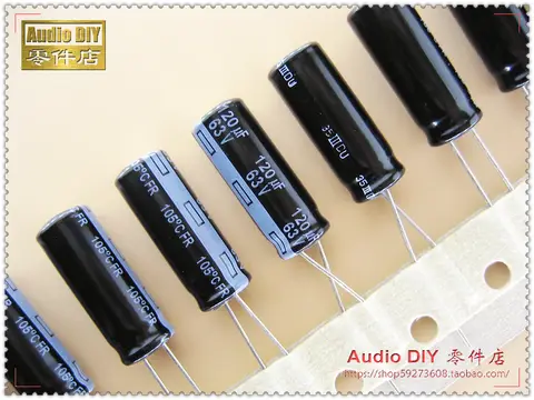 30 sztuk/50 sztuk Matsushita FR serii 120uF/63V ultra-niski opór wewnętrzny wydajność kondensatora elektrolitycznego FM darmowa wysyłka