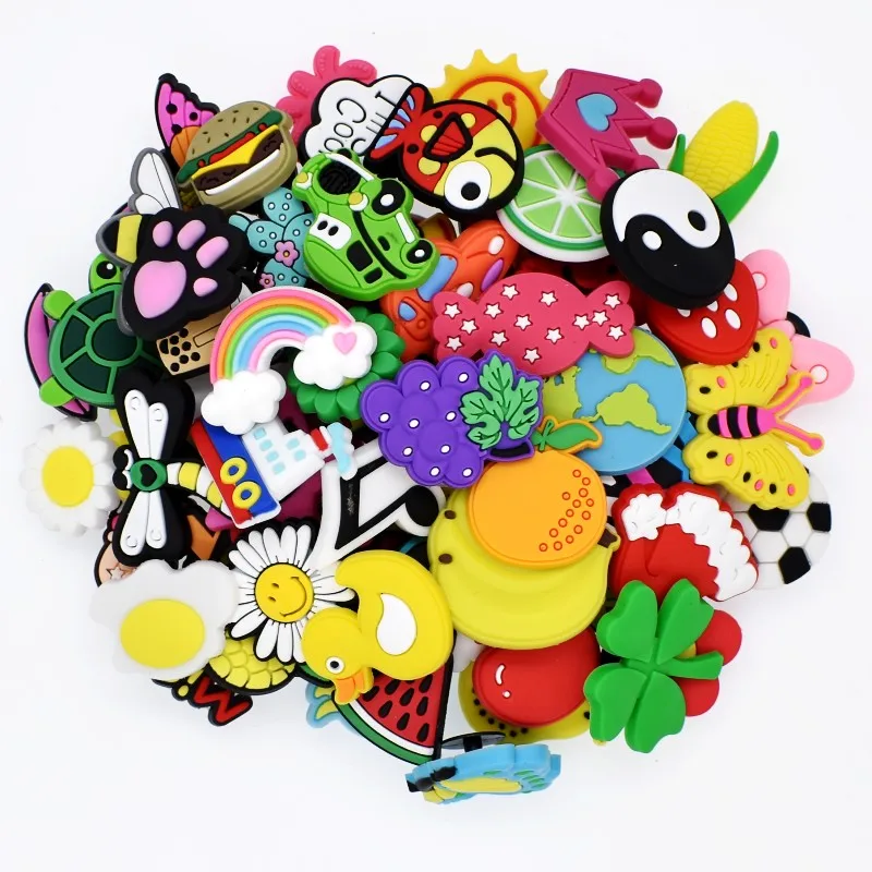 100pcs Mixed Different Random Charms Fit Clog Shoe/Bracelet Children Favor Toy Gifts
100pcs Mixed Different Random Charms Fit Clog Shoe/Bracelet Children Favor Toy Gifts