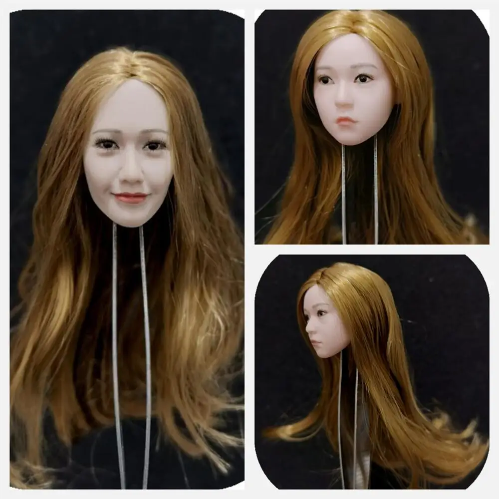 1/6 Scale Head Carving Asian beauty Model PVC Plant Hair Gold Long Straight 12 Inch Action Figure Body Boll Loli Cute
1/6 Scale Head Carving Asian beauty Model PVC Plant Hair Gold Long Straight 12 Inch Action Figure Body Boll Loli Cute