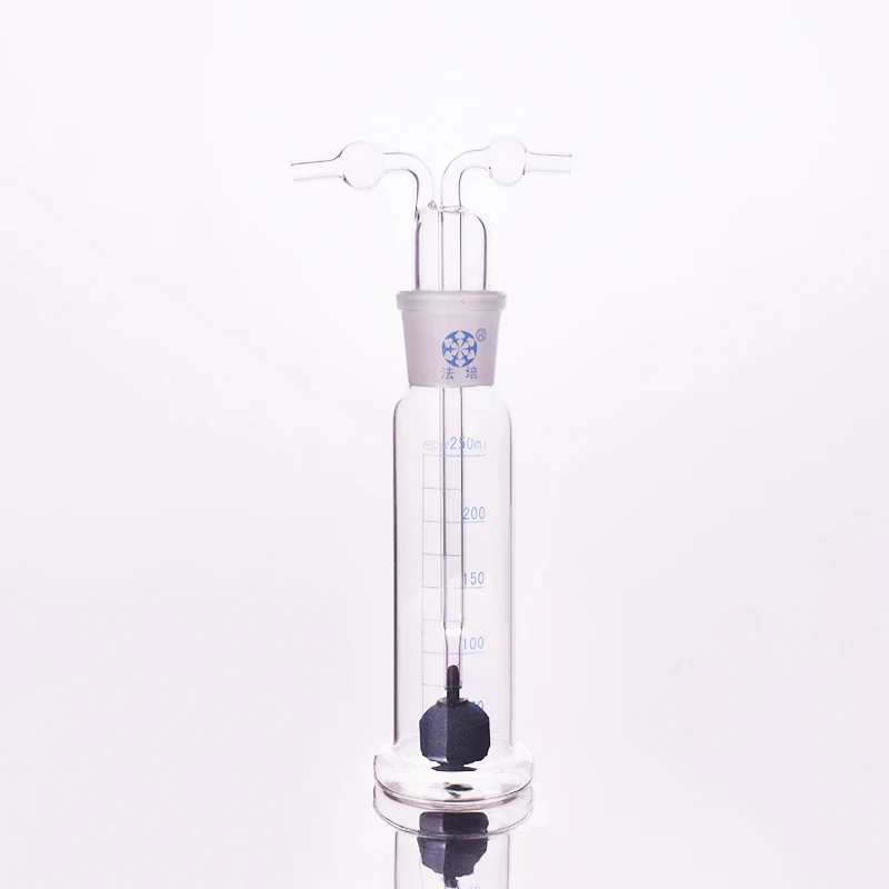 FAPE Gas bottle washing with spherical aeration stone, 250ml500ml1000ml2000ml, Lab Glass straight tube washing cylinder
FAPE Gas bottle washing with spherical aeration stone, 250ml500ml1000ml2000ml, Lab Glass straight tube washing cylinder