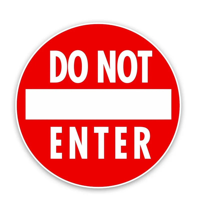 Funny Do Not Enter Car Sticker Automobiles Motorcycles Exterior Accessories Vinyl Decals for Honda Lada,15CM*15CM
Funny Do Not Enter Car Sticker Automobiles Motorcycles Exterior Accessories Vinyl Decals for Honda Lada,15CM*15CM