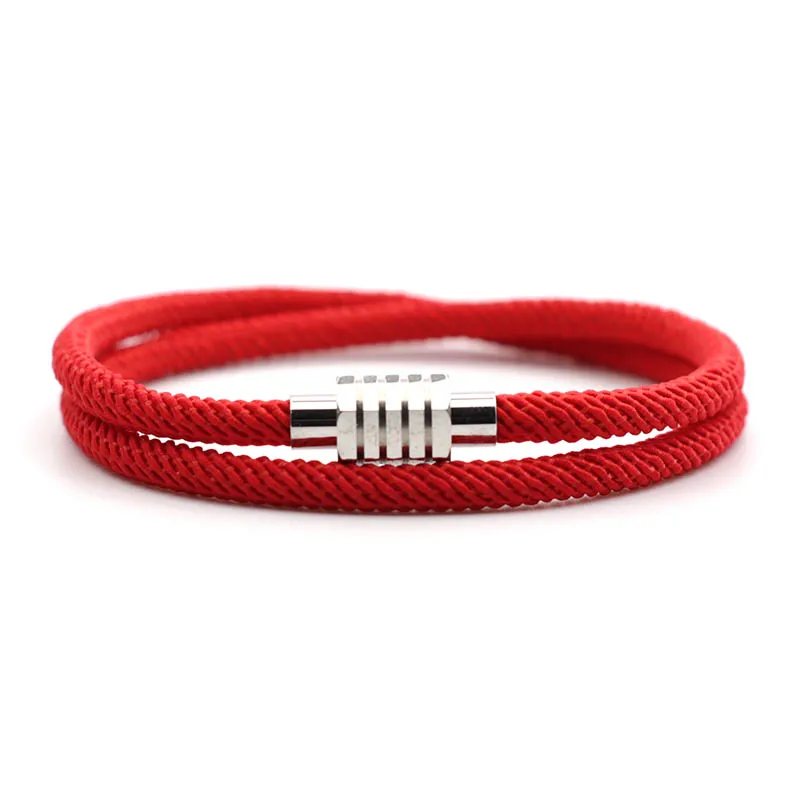 Minimalist 4mm Nylon Rope Bracelet Men Female Attract Magnet Lover Braslet Gift For Couple 100% Stainless Steel Braclet Joias
Minimalist 4mm Nylon Rope Bracelet Men Female Attract Magnet Lover Braslet Gift For Couple 100% Stainless Steel Braclet Joias