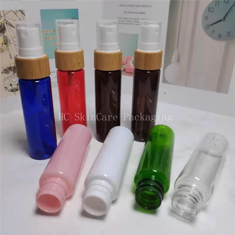 60ml Plastic Dropper Bottles in Seven Colors With Bamboo Lid for Cosmetics Refillable Empty 60ml PET Bamboo Plastic Sprayer
60ml Plastic Dropper Bottles in Seven Colors With Bamboo Lid for Cosmetics Refillable Empty 60ml PET Bamboo Plastic Sprayer