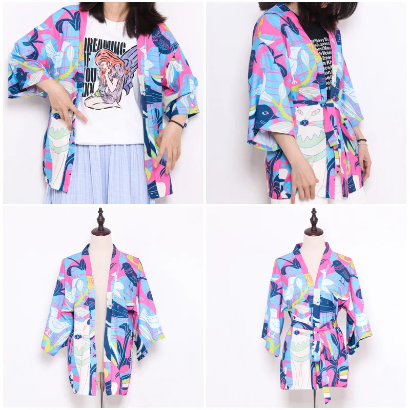 Printed Kawaii Yukata Kimono Samurai Costumes Woman Kimonos Japanese Girls Harajuku Style Shirts Japan Embroidery Haori Cardigan
Printed Kawaii Yukata Kimono Samurai Costumes Woman Kimonos Japanese Girls Harajuku Style Shirts Japan Embroidery Haori Cardigan