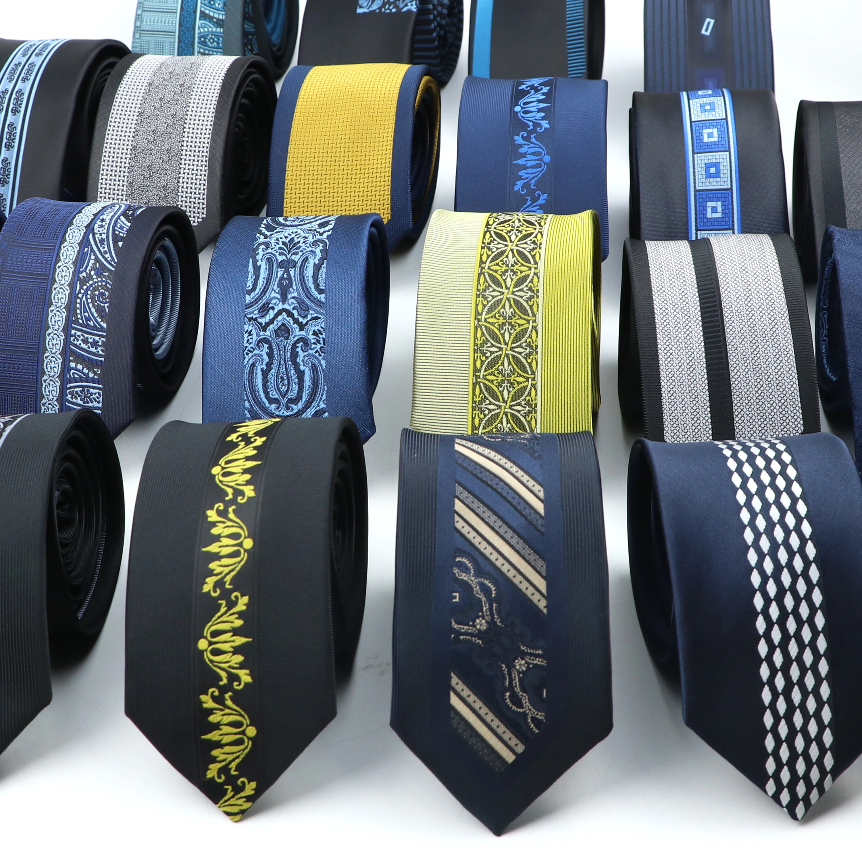 Black Blue Floral Paisley Striped Neck Tie For Men Jacquard Woven Skinny 6cm Male Narrow Tie Wedding Business Shirt Accessories
Black Blue Floral Paisley Striped Neck Tie For Men Jacquard Woven Skinny 6cm Male Narrow Tie Wedding Business Shirt Accessories