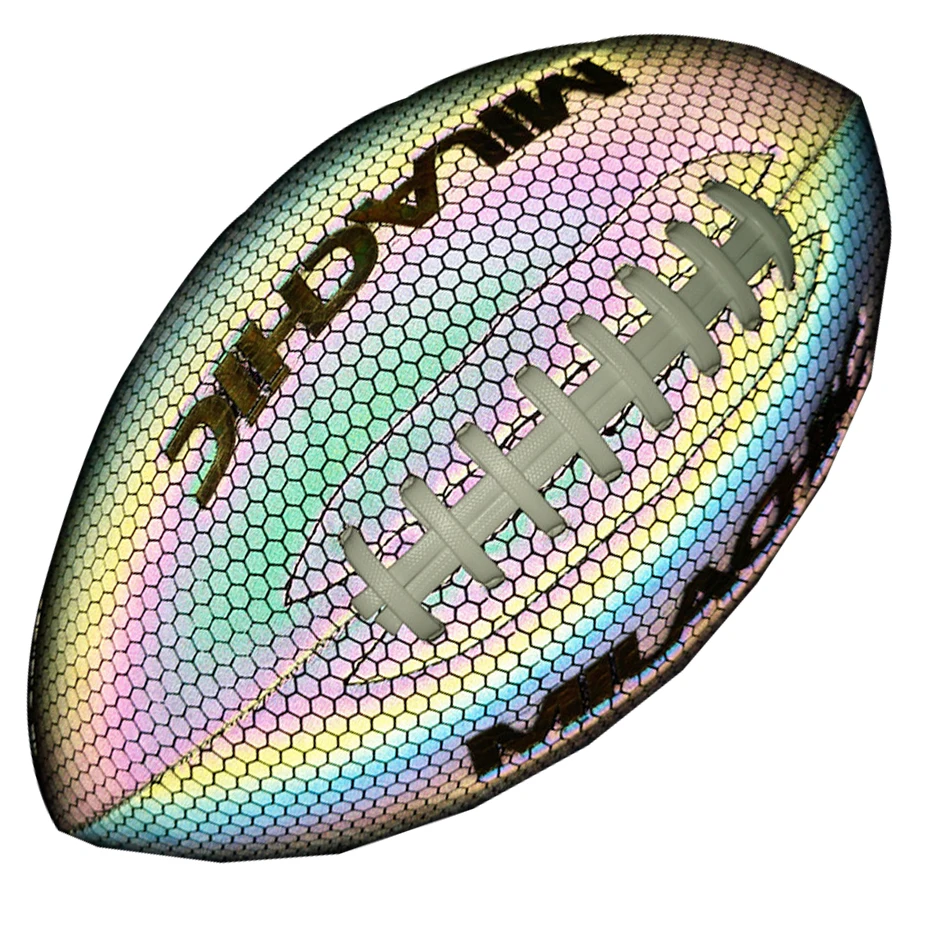 Size 3/6/9 Training Reflective Rugby Ball Professional Grade Ball Ideal Toss Kick Practice For Youth & Adult Indoor Outdoor Use
Size 3/6/9 Training Reflective Rugby Ball Professional Grade Ball Ideal Toss Kick Practice For Youth & Adult Indoor Outdoor Use