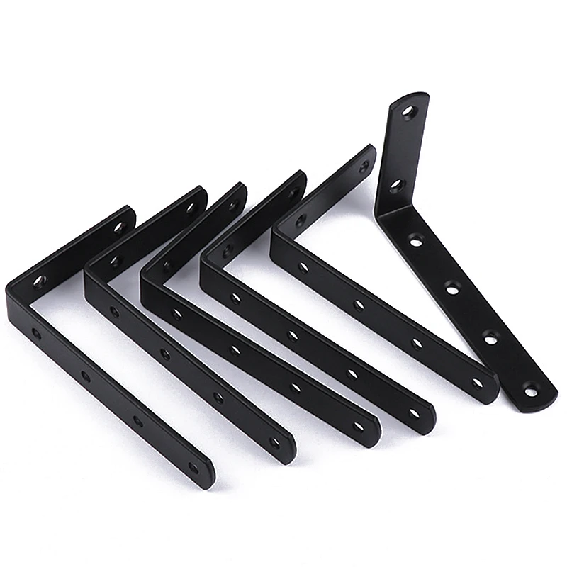 7.5*12cm Steel Thicken Black L-shaped Right Angle Bracket 90° Shelf Bracket Connector Metal Angles Code Furniture Hardware Tools
7.5*12cm Steel Thicken Black L-shaped Right Angle Bracket 90° Shelf Bracket Connector Metal Angles Code Furniture Hardware Tools