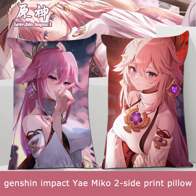 Подушка для косплея Genshin Impact плюшевая Yae Miko с двусторонним принтом мягкая подушка для постельного белья дакимакура длинная подушка для обнимания тела
Подушка для косплея Genshin Impact плюшевая Yae Miko с двусторонним принтом мягкая подушка для постельного белья дакимакура длинная подушка для обнимания тела