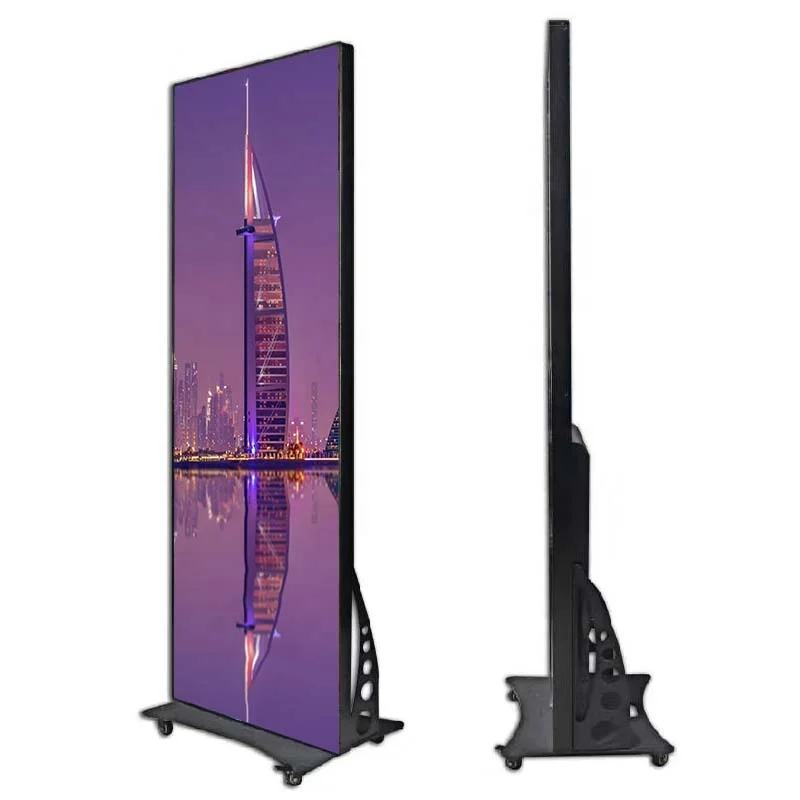 Indoor p2.5 Poster screen Floor Standing Portable Led Digital Poster Frame Led Digital Display Advertising LED Poster Screen
Indoor p2.5 Poster screen Floor Standing Portable Led Digital Poster Frame Led Digital Display Advertising LED Poster Screen