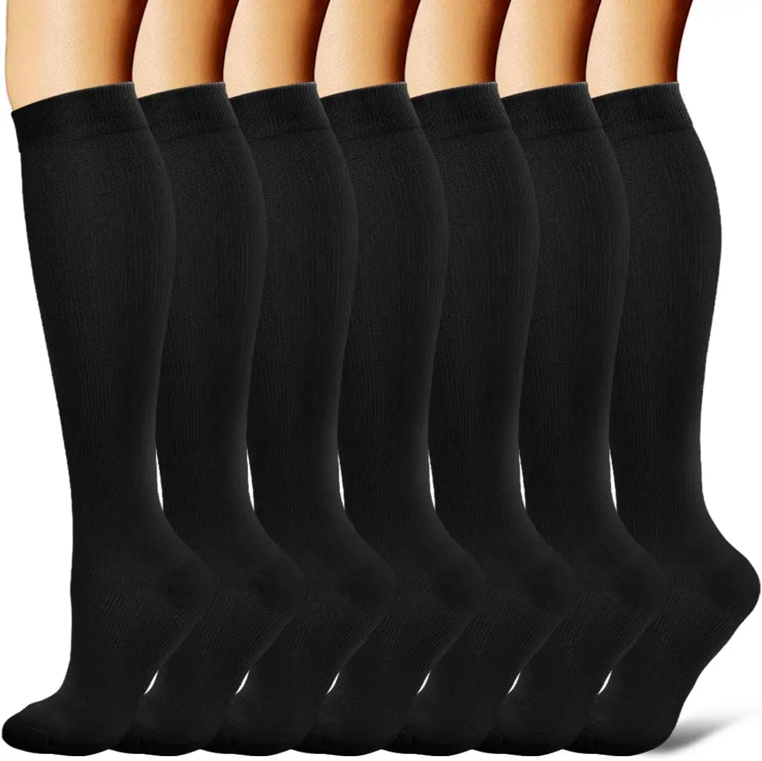 3/6/7 Pairs Compression Socks Men Women Running Sports Socks Varicose Vein Edema Knee High 30 MmHg Leg Support Stretch Stocking
3/6/7 Pairs Compression Socks Men Women Running Sports Socks Varicose Vein Edema Knee High 30 MmHg Leg Support Stretch Stocking