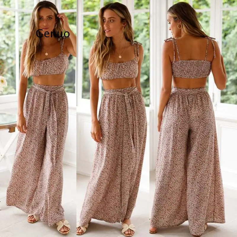 2021 New Summer Fashion Broken Flower Women Clothes Short Sleeve Crop Top And Wide Leg Pants Female Casual Two Piece Outfits
2021 New Summer Fashion Broken Flower Women Clothes Short Sleeve Crop Top And Wide Leg Pants Female Casual Two Piece Outfits