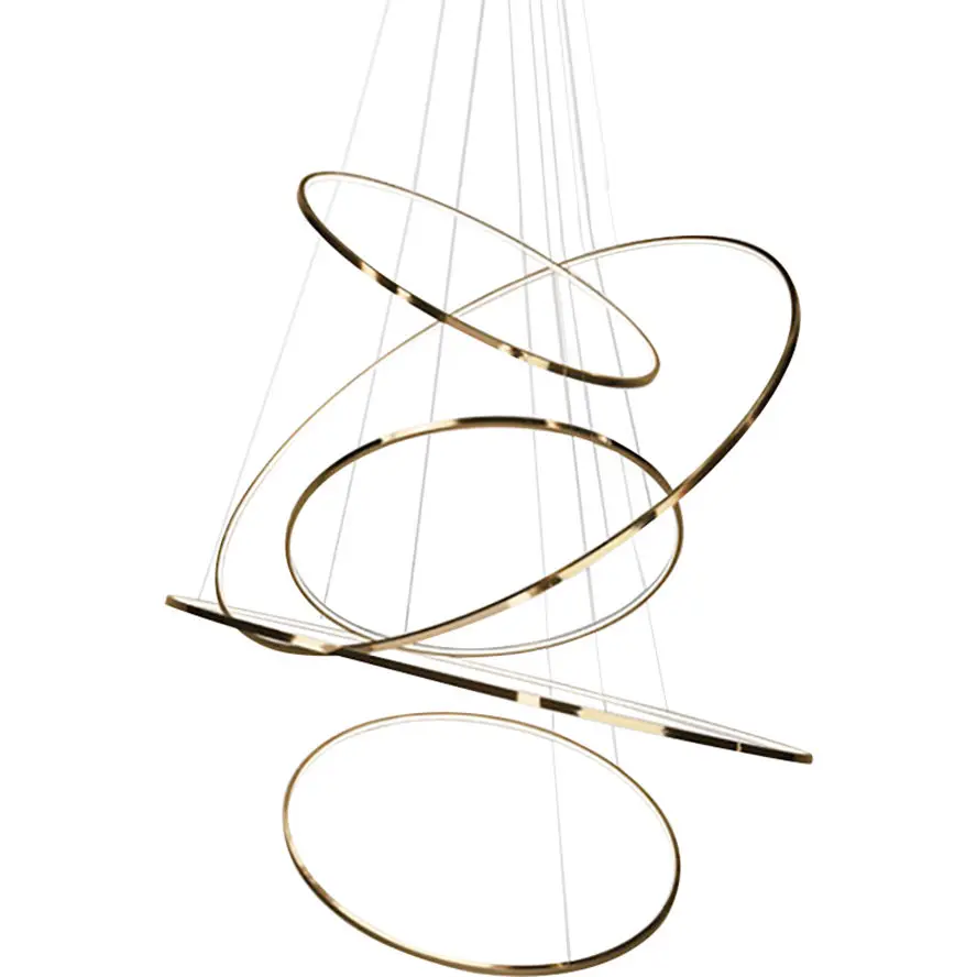 nordic designer Stainless steel ring pendant lights for Living room hotel club indoor decorative stairs lighting fixture luster
nordic designer Stainless steel ring pendant lights for Living room hotel club indoor decorative stairs lighting fixture luster