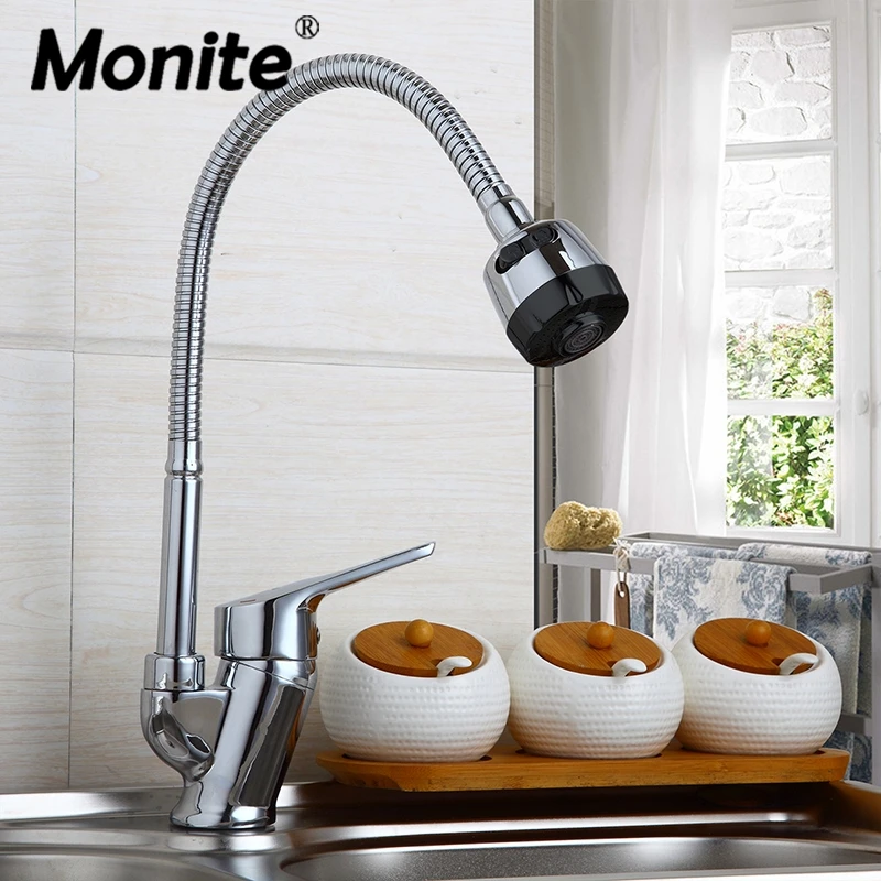 Monite Chrome Polish Swivel Kitchen Faucet Modern Stainless Steel Kitchen Mixer Tap 720 Rotated Spray Kitchen Tap Faucet
Monite Chrome Polish Swivel Kitchen Faucet Modern Stainless Steel Kitchen Mixer Tap 720 Rotated Spray Kitchen Tap Faucet
