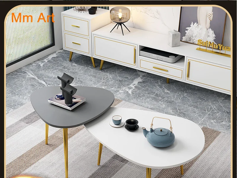 Light Luxury Electroplated Leg Italian Coffee Table TV Cabinet Apartment Living Room Set Nordic Simple Modern Tea Table
Light Luxury Electroplated Leg Italian Coffee Table TV Cabinet Apartment Living Room Set Nordic Simple Modern Tea Table
