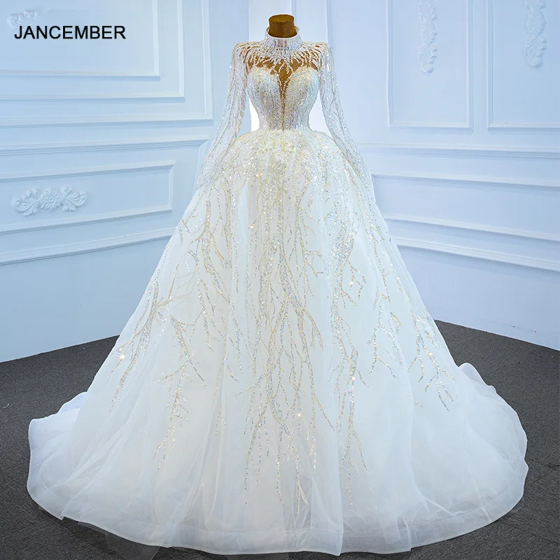 J67226 janceber элегантные белые свадебные платья 2021 с длинным рукавом и высоким горлом Жемчуг Бисероплетение Бальные платья
J67226 janceber элегантные белые свадебные платья 2021 с длинным рукавом и высоким горлом Жемчуг Бисероплетение Бальные платья
